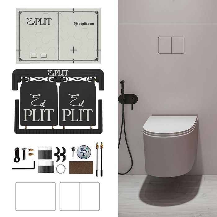 Hidden Toilet Flush Button M4 Edplit