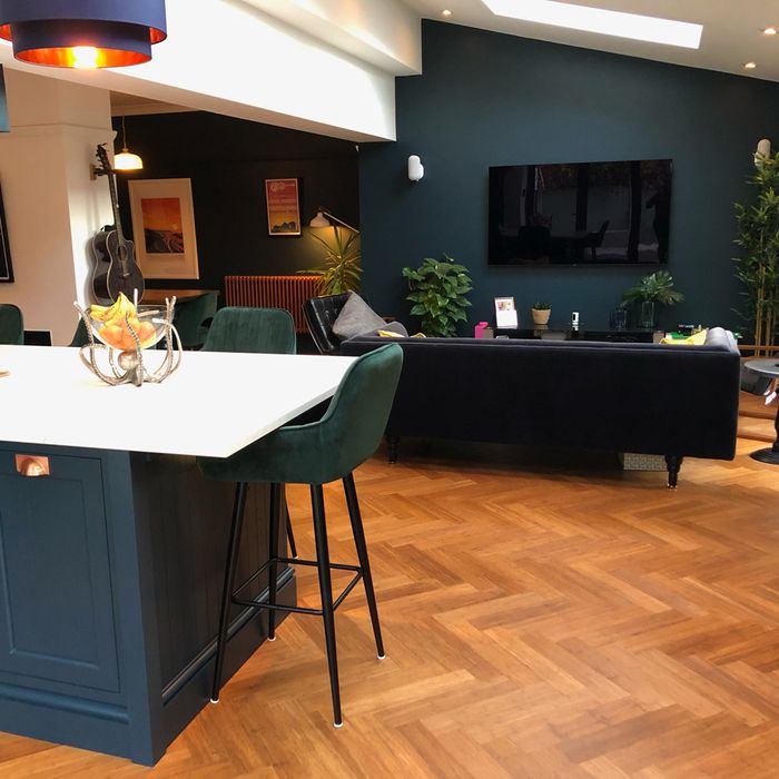 Bamboo Flooring Carbonised Block F1038