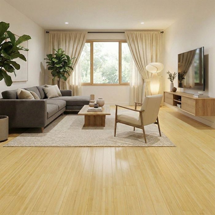 Bamboo Flooring Natural Vertical F1005
