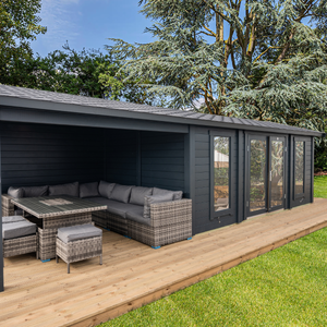Pavilion Style Log Cabins