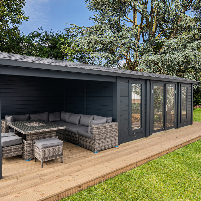 Pavilion Style Log Cabins