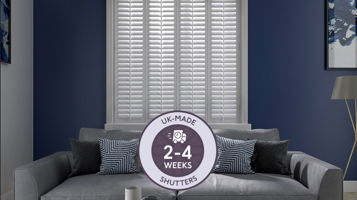 2-4 week Faux Wood Shutters