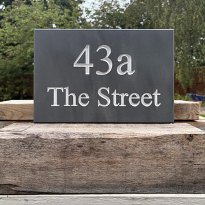 Rectangle Engraved House Sign