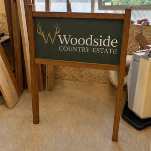 Estate Wooden Rectangle ACM Panel Sign