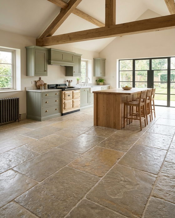 Jeypore Tumbled & Brushed Limestone