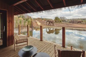 Timber Post & Glass Balustrades | Natural Oak & Clear Glass