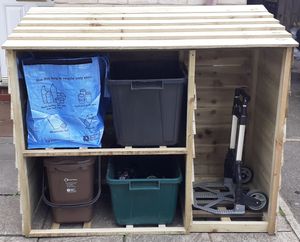 2x2 PLUS (4 Box + Additional Storage) Recycling Box Store
