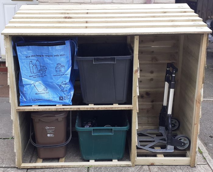 2x2 PLUS (4 Box + Additional Storage) Recycling Box Store