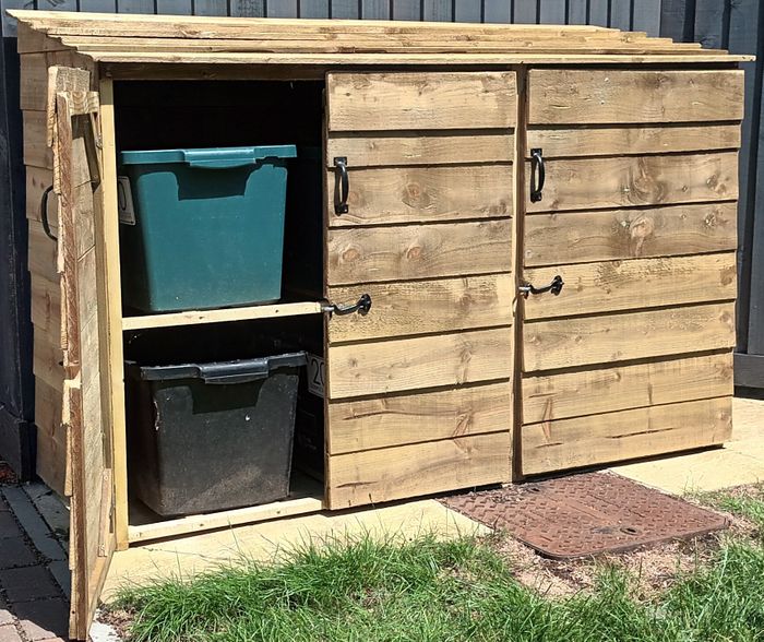 2x2 PLUS (4 Box + Additional Storage) Recycling Box Store
