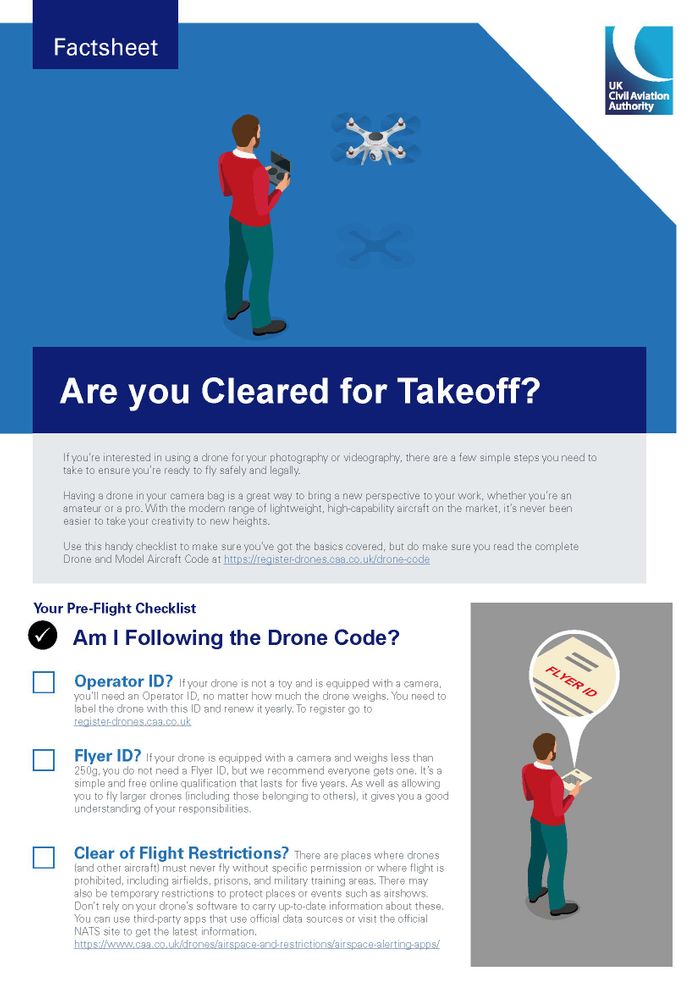 UK CAA drone safety information