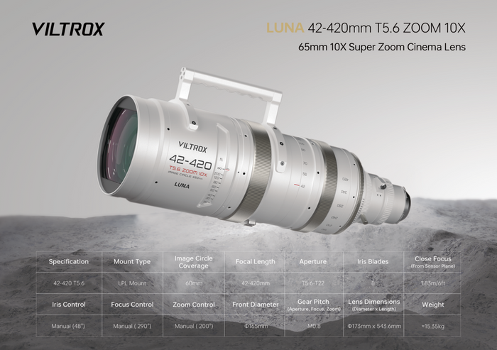 Viltrox LUNA 42-420 T5.6 Zoom 10X
