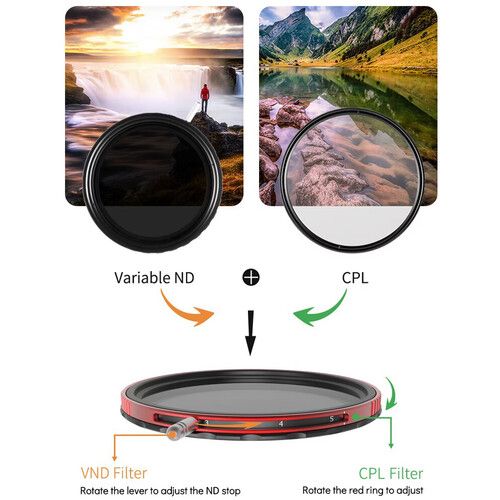 Haida PROII CPL-VND 2-in-1 Filter ( 3 to 7-Stop)