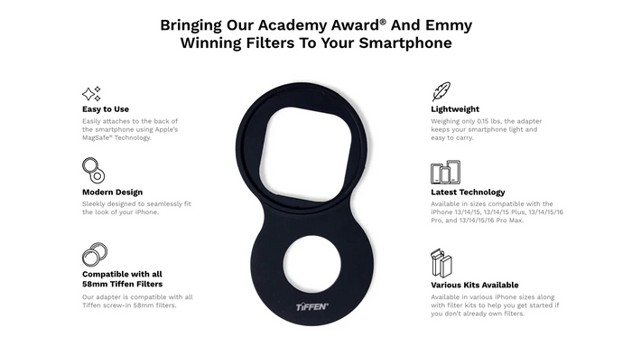 Tiffen Smartphone 58mm Filter Mount