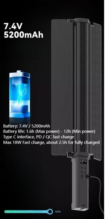 24W RGB Tube Light for Photography, C2