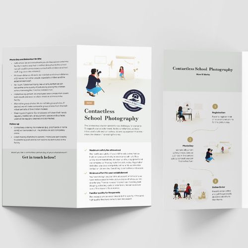 Contactless School Photography Flyer