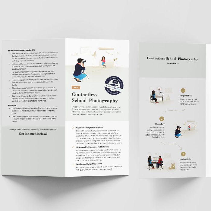 Contactless School Photography Flyer