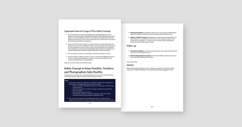 Contactless Photography Safety Concept