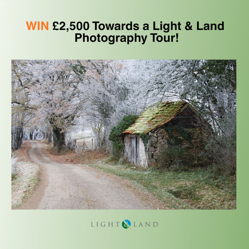 Win £2500 towards any Light & Land photography tour! Visit stand B87 and scan the QR code!