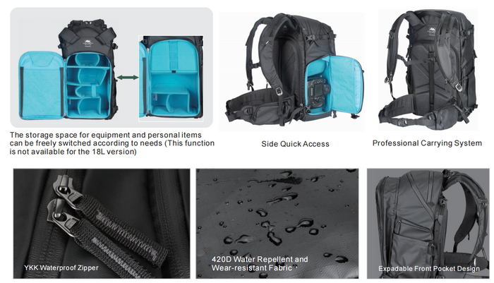 Summit Creative Tenzing Series Ziptop 18-25-35-45L