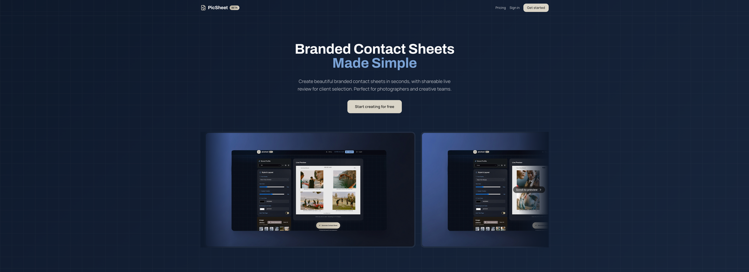 Cover image - PicSheet