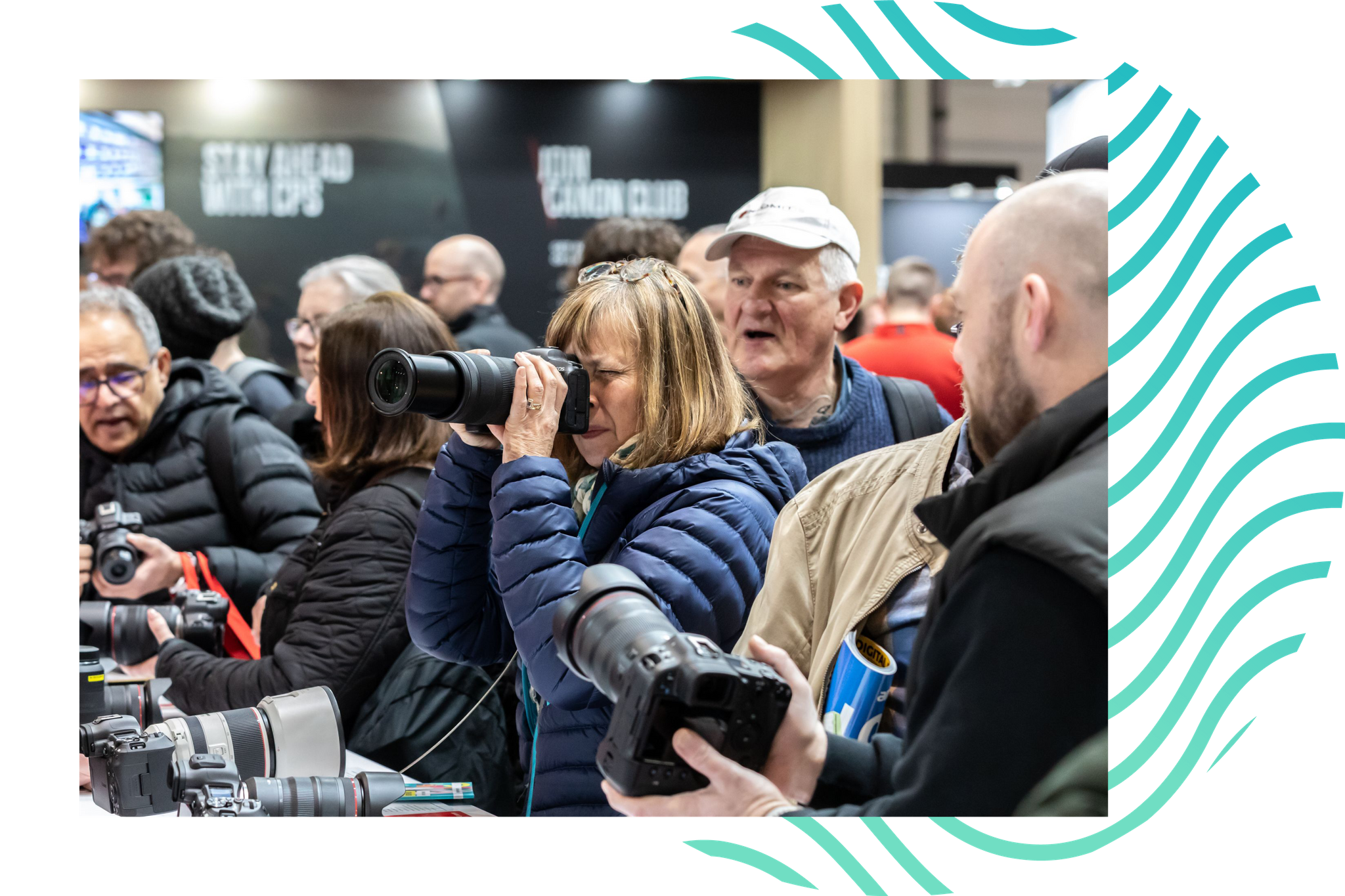 Visitor taking picture