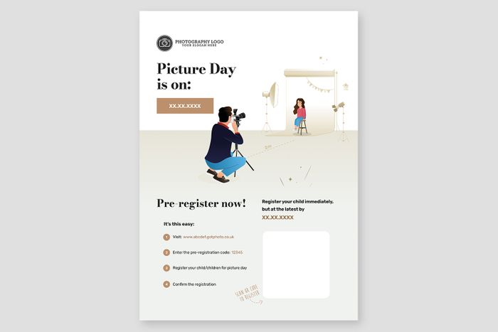 Customisable Pre-Registration Posters