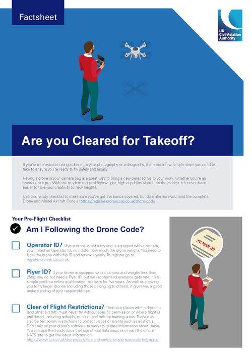 UK CAA drone safety information
