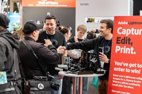 Visitors and brand reps building rapport
