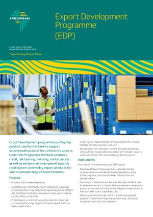 Afreximbank - Export Development Programme