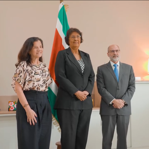 Patricia Pradal, President of Chevron South America Exploration, paid an introductory visit to President Jennifer Simons.