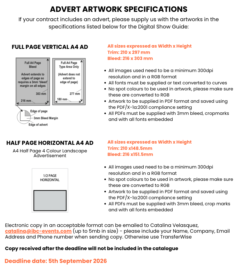 Advert & Profile Specifications