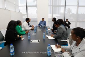 President Santokhi meets with SGCC to boost economic collaboration between Guyana-Suriname