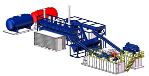Oil sludge separation unit