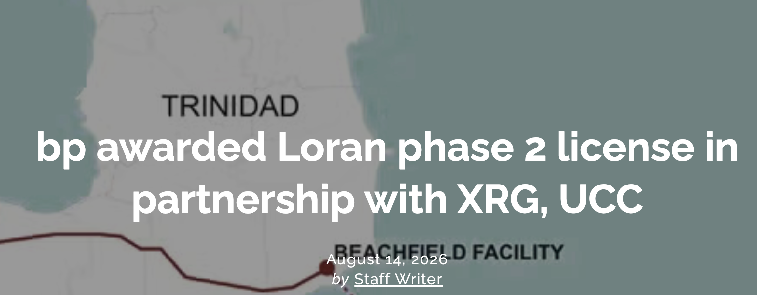 bp awarded Loran phase 2 license in partnership with XRG, UCC