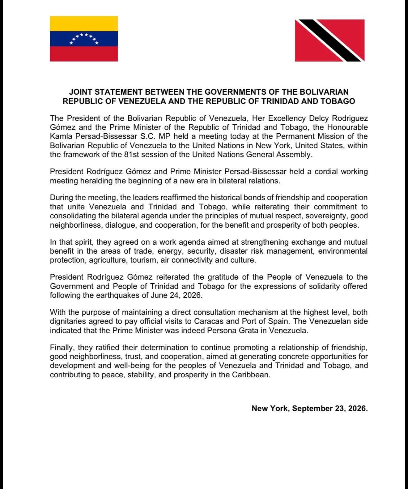 statement
