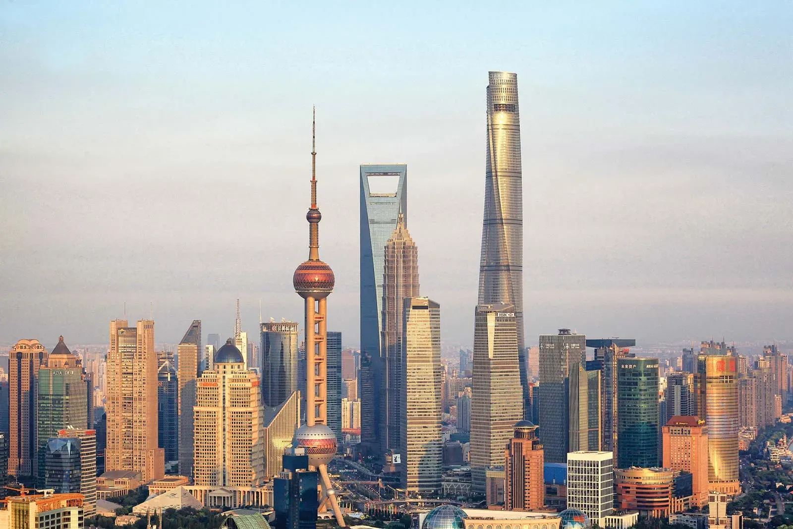 Shanghai cityscape during the ADIS international roadshow
