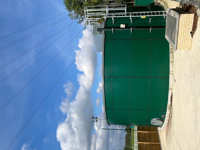 Galvanised Cylindrical Storage Tank