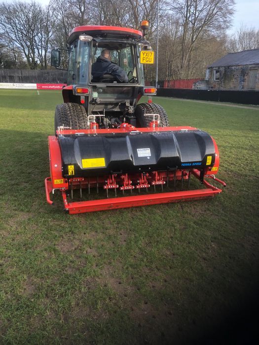 Terra Spikes get aeration done