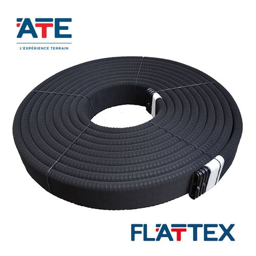 FLATTEX coated flat drain for sports surfaces and playing fields