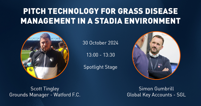 Pitch technology for grass disease management in a stadia environment