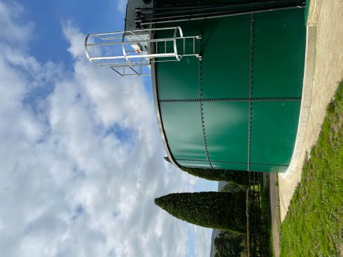 Galvanised Cylindrical Storage Tank