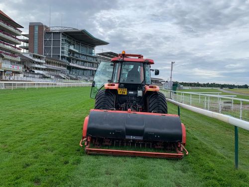 Terra Spikes get aeration done