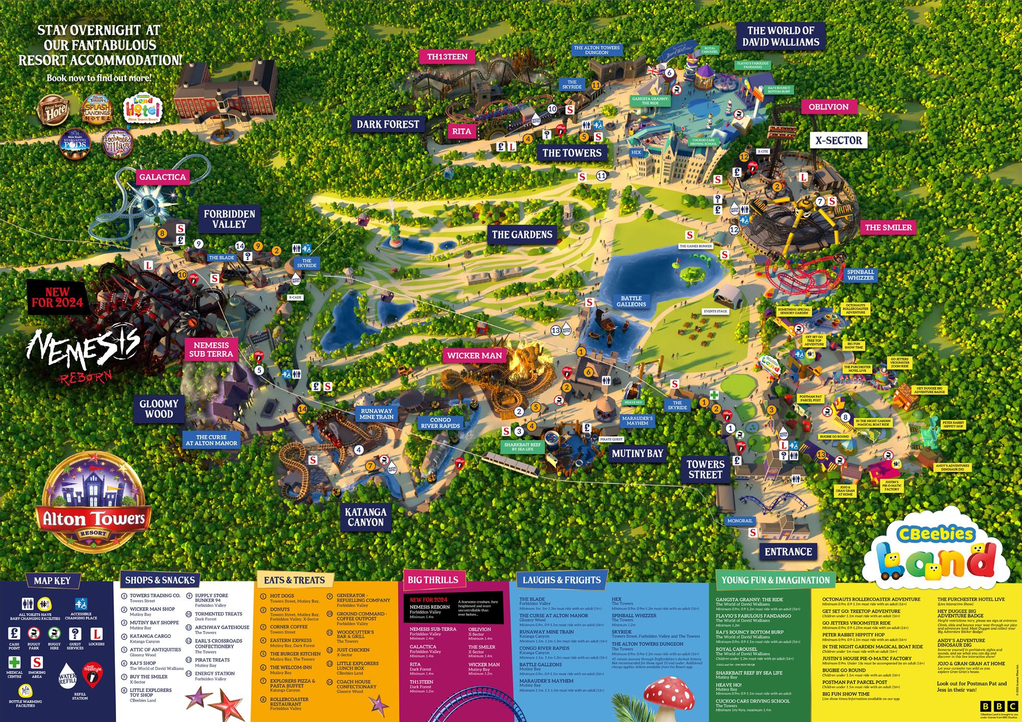 Alton Towers Map