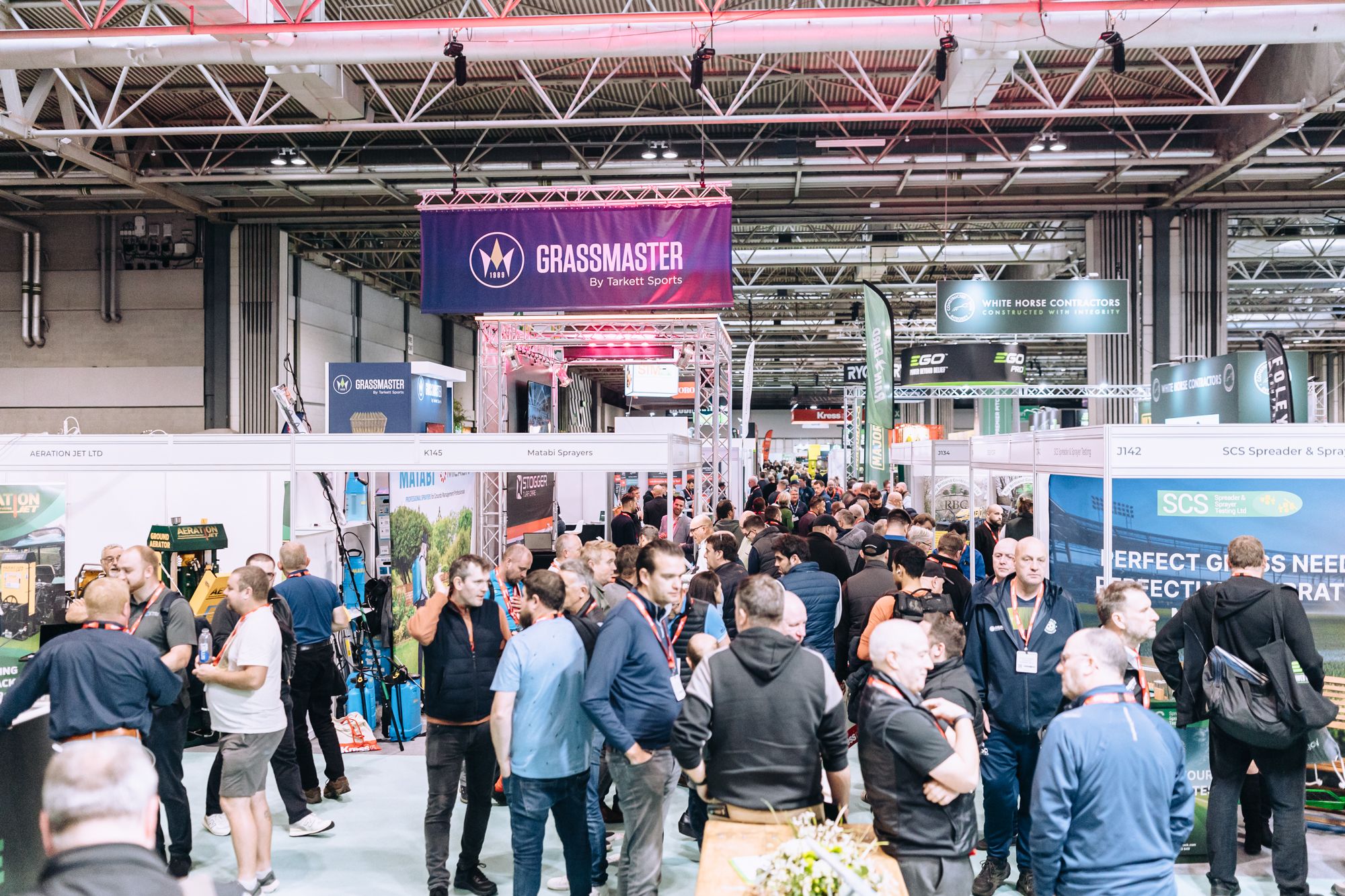 Busy exhibition floor