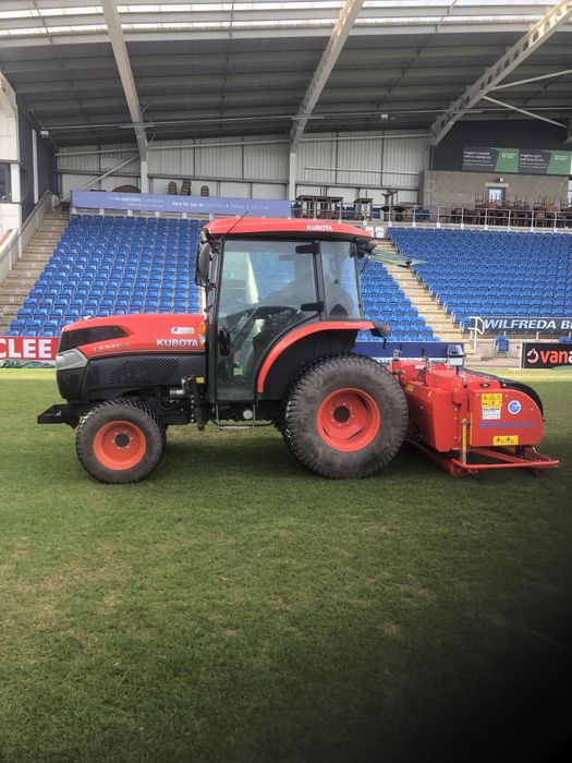 Terra Spikes get aeration done