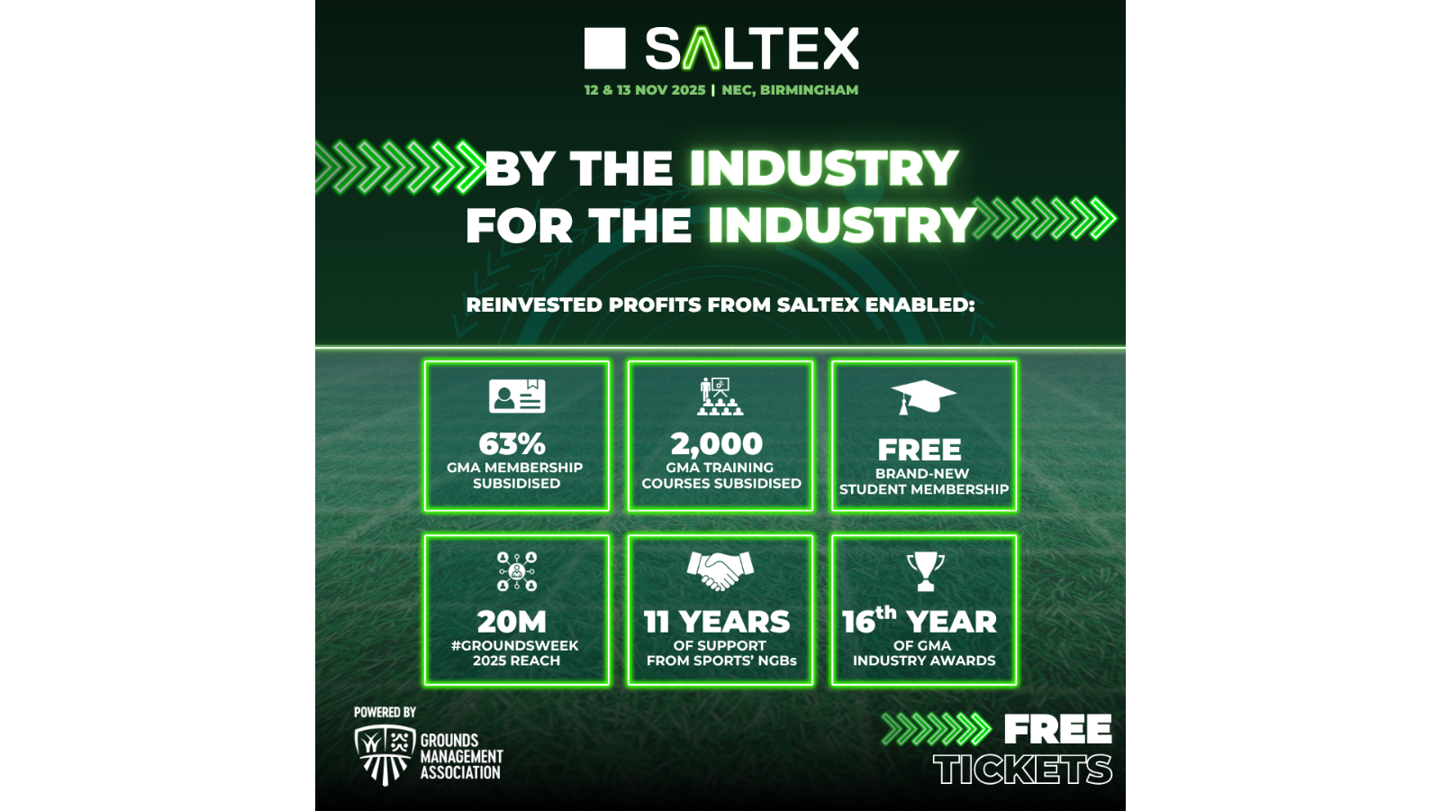 SALTEX: Every penny reinvested to power the future of grounds management