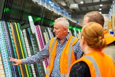 KNAPP’s advanced systems such as the Central Belt (A-Frame) System enables high-speed, auto-mated order-fulfilment, ensuring fast, accurate and efficient pharmaceutical distribution.  Copyright: © KNAPP Australia
