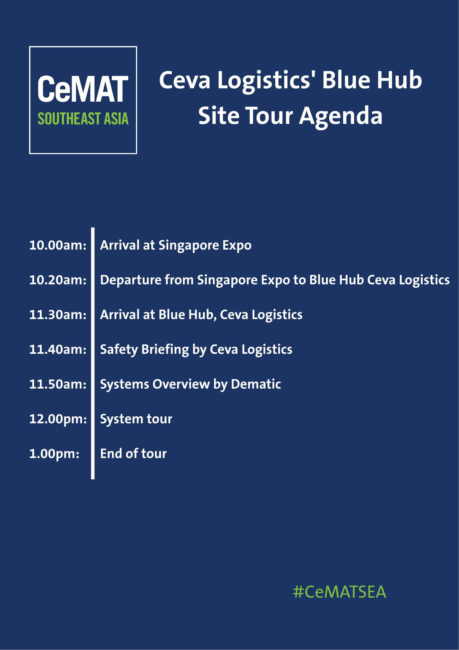 Site Tour Agenda
