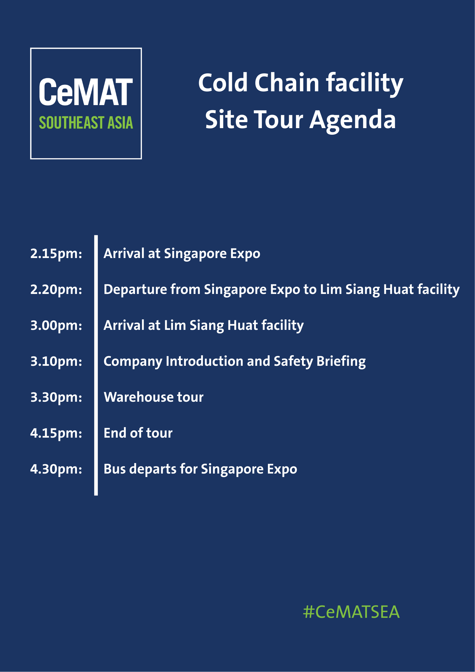 Site Tour Agenda