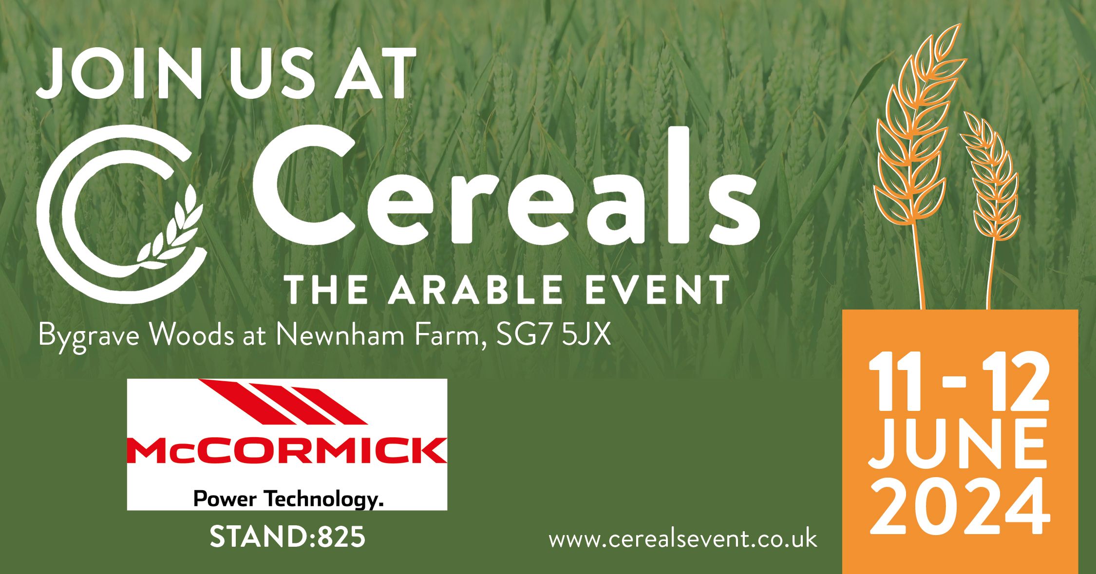 McCormick Tractors Cereals 2024